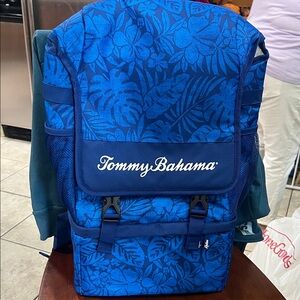 Tommy Bahama Floral Blue Backpack